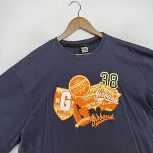 Vintage Marithe Girbaud Shirt men's XL Blue Graphic Baggy Hip Hop Oversized y2k